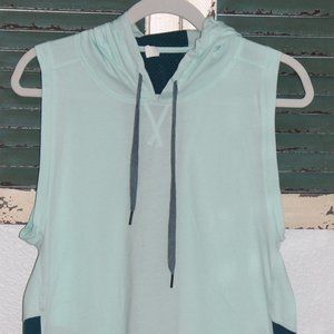 Sleeveless Workout Top with Hood- Like New